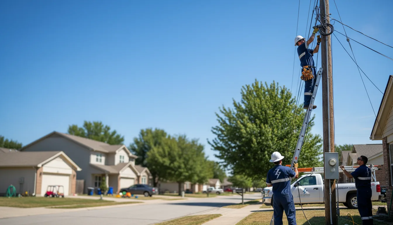 Residential electrician providing installation services in Saint Peter, MN